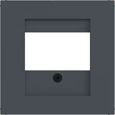 Hager Berker centraalplaat USB / luidspreker A1/A8/C1/C8 antraciet mat (WAF1104AT)