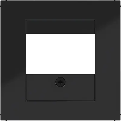 Hager Berker centraalplaat USB / luidspreker A1/A8/C1/C8 nachtzwart glans (WAF1104BG)