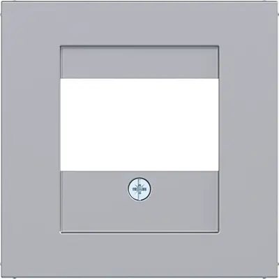 Hager Berker centraalplaat USB / luidspreker A1/A8/C1/C8 titaan (WAF1104TA)