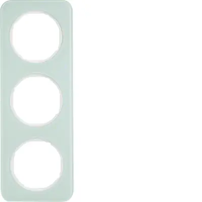 Berker afdekraam 3-voudig R1 glas wit (10132109)