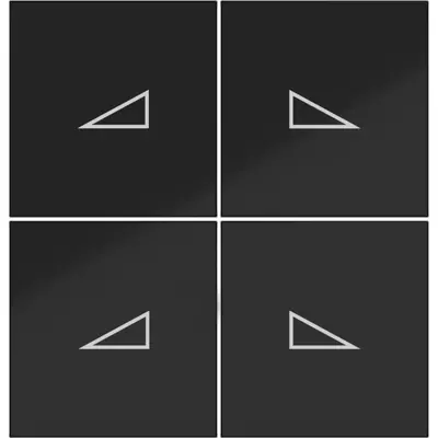 Hager Berker knx taster 4v dimmer h/l zwgl (WAK7134BG)