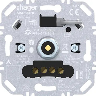 Hager Berker universele Matter-LED-dimmer 3-100 watt  (WAC4010)