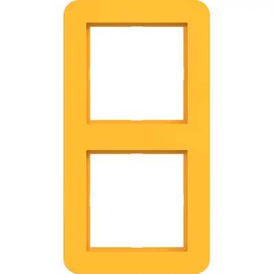 Hager Berker afd raam 2v saffron mat (WAD7200C16)