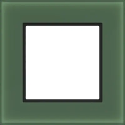 Hager Berker afd raam 1v forest glass mat (WAD8100X02)