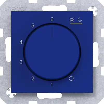 Hager Berker therm verw/koel cobalt mat (WAN5011C14)