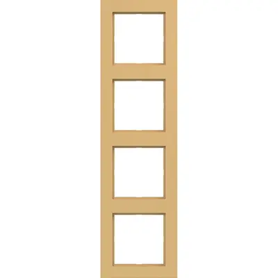Hager Berker afd raam 4v hazel mat (WAD6400C02)