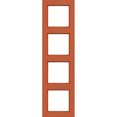 Hager Berker afd raam 4v canyon mat (WAD6400C13)