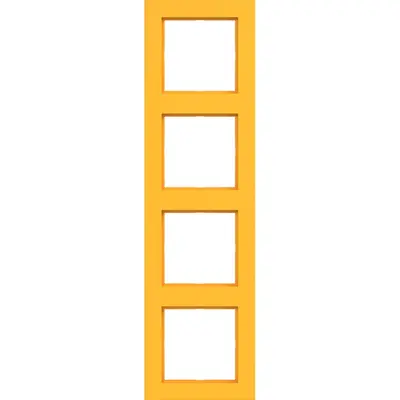 Hager Berker afd raam 4v saffron mat (WAD6400C16)