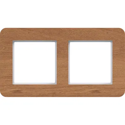Hager Berker afd raam 2v natural wood hor (WAD9200X14H)