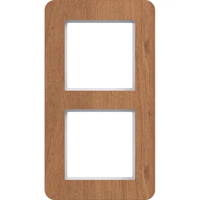 Hager Berker afd raam 2v natural wood vert (WAD9200X14V)
