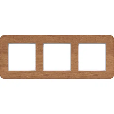 Hager Berker afd raam 3v natural wood hor (WAD9300X14H)