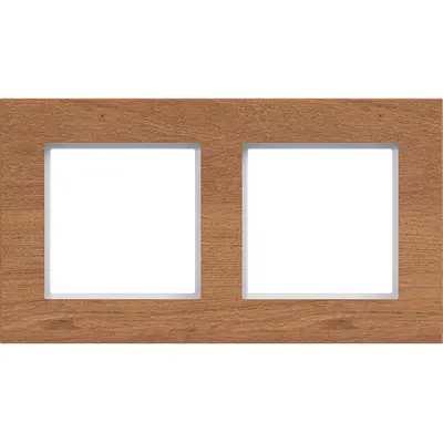 Hager Berker afd raam 2v natural wood hor (WAD8200X14H)