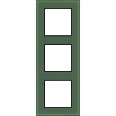 Hager Berker afd raam 3v forest glass mat (WAD8300X02)