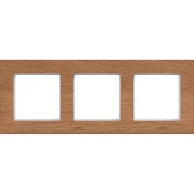 Hager Berker afd raam 3v natural wood hor (WAD8300X14H)