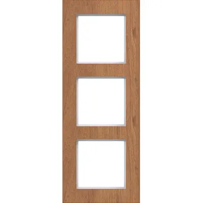 Hager Berker afd raam 3v natural wood vert (WAD8300X14V)