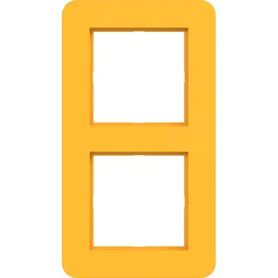 Hager Berker afd raam 2v saffron mat (WAD9200C16)
