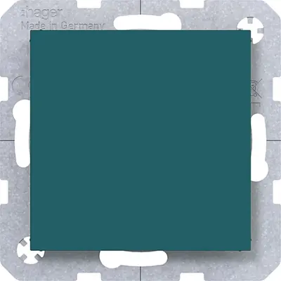 Hager Berker blindplaat met cpl azure mat (WAF1001C09)