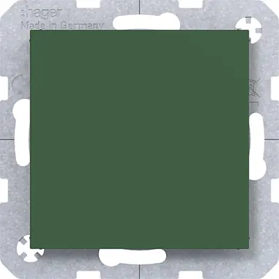 Hager Berker blindplaat met cpl forest mat (WAF1001C10)