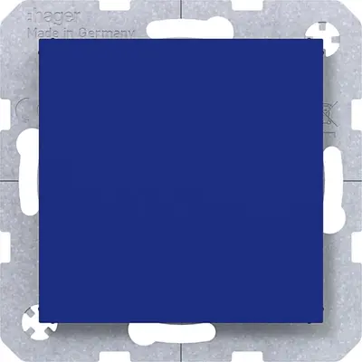 Hager Berker blindplaat met cpl cobalt mat (WAF1001C14)