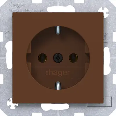 Hager Berker wcd schuko steekklem turf mat (WAS1100C03)