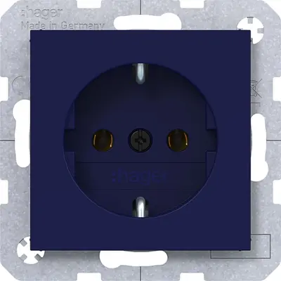 Hager Berker wcd schuko steekklem ocean hg (WAS1100C06)