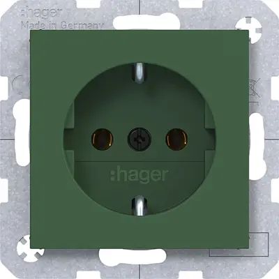 Hager Berker wcd schuko forest mat (WAS1100C10)
