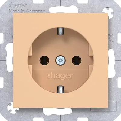 Hager Berker wcd schuko steekklem petal mat (WAS1100C12)