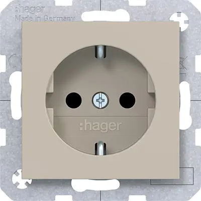 Hager Berker schuko-wcd steek sand mat (WAS1200C01)