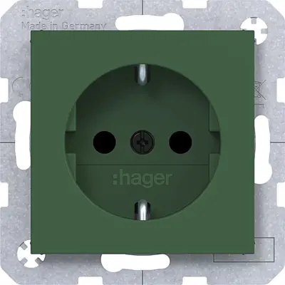 Hager Berker schuko-wcd steek forest mat (WAS1200C10)