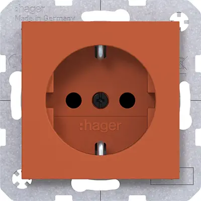 Hager Berker schuko-wcd steek canyon mat (WAS1200C13)