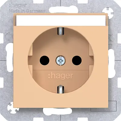 Hager Berker schuko-wcd tekstveld petal mat (WAS1201C12)