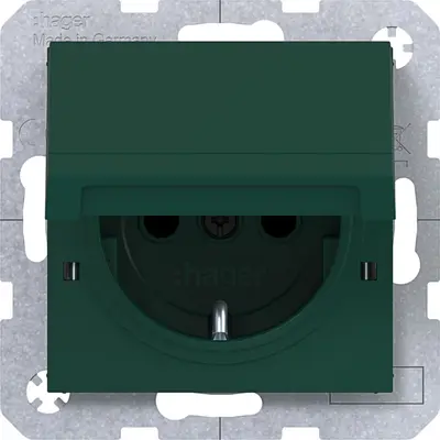 Hager Berker schuko-wcd vastzetb. jade (WAS1212C07)
