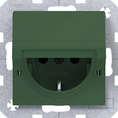Hager Berker schuko-wcd vastzetb. forest (WAS1212C10)