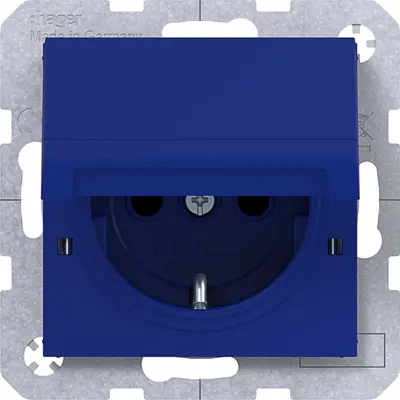 Hager Berker schuko-wcd vastzetb. cobalt (WAS1212C14)