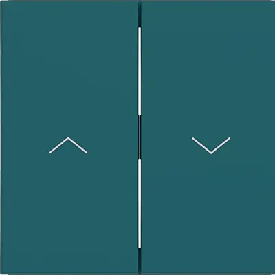 Hager Berker wip 2v 1pijl azure mat (WAW2001C09)