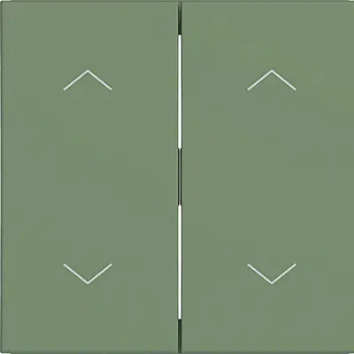 Hager Berker wip 2v 2pijl aloe mat (WAW2002C04)