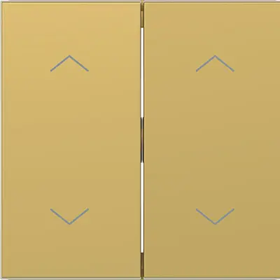 Hager Berker wip 2v 2pijl gold metalic (WAW2002C08)