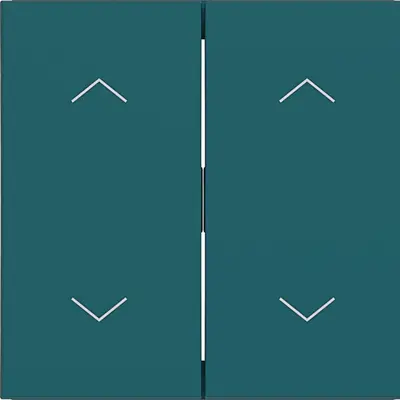 Hager Berker wip 2v 2pijl azure mat (WAW2002C09)