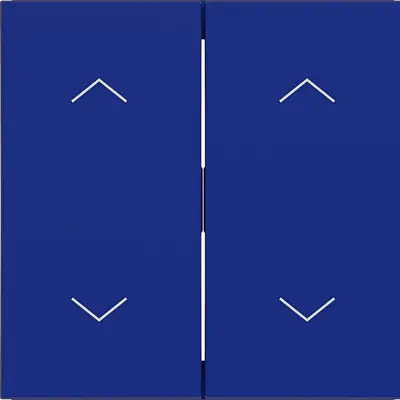 Hager Berker wip 2v 2pijl cobalt mat (WAW2002C14)