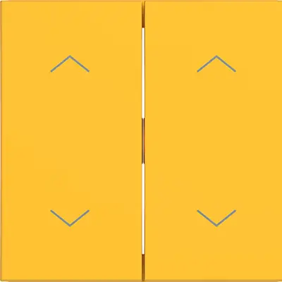 Hager Berker wip 2v 2pijl saffron mat (WAW2002C16)