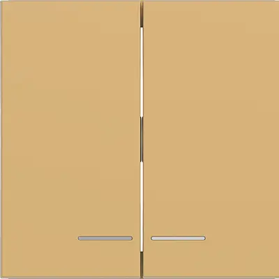 Hager Berker wip 2v heldere lens hazel mat (WAW2031C02)