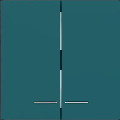 Hager Berker wip 2v heldere lens azure mat (WAW2031C09)