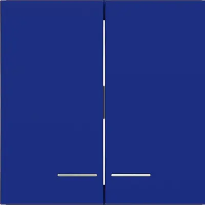 Hager Berker wip 2v heldere lens cobalt mat (WAW2031C14)