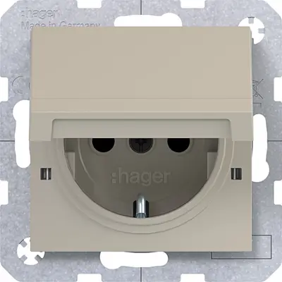 Hager Berker schuko-wcd vastzetb. saffron (WAS1212C16)
