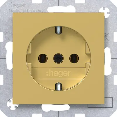 Hager Berker schuko-wcd schr lift gold met (WAS1300C08)
