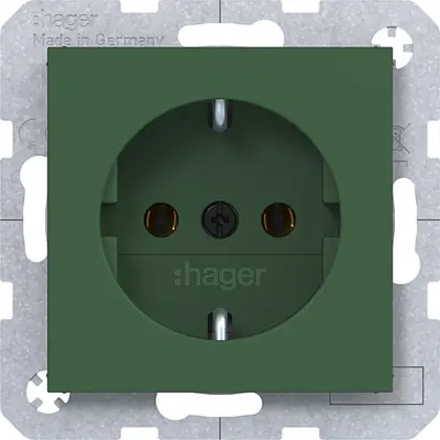 Hager Berker schuko-wcd lift forest mat (WAS1300C10)