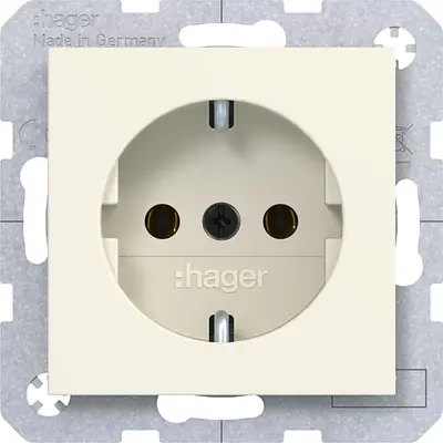 Hager Berker schuko-wcd schr lift shell mat (WAS1300C11)