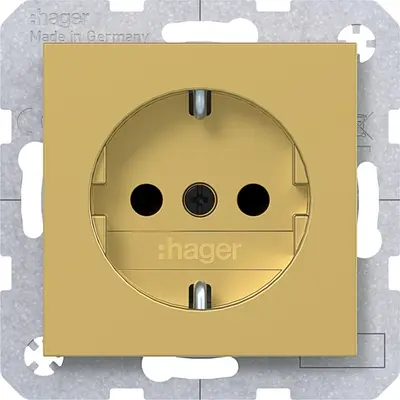 Hager Berker wcd schuko gold met. (WAS1400C08)