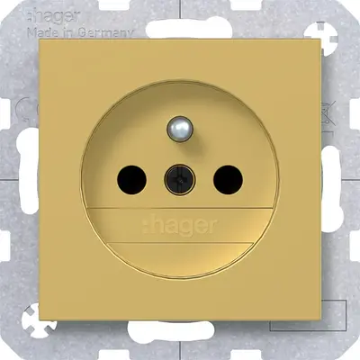 Hager Berker wcd aardpen steekkl. gold met (WAS1600C08)
