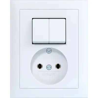 Hager Berker wcd serieschak z. randaarde wt (WAS5622WG)